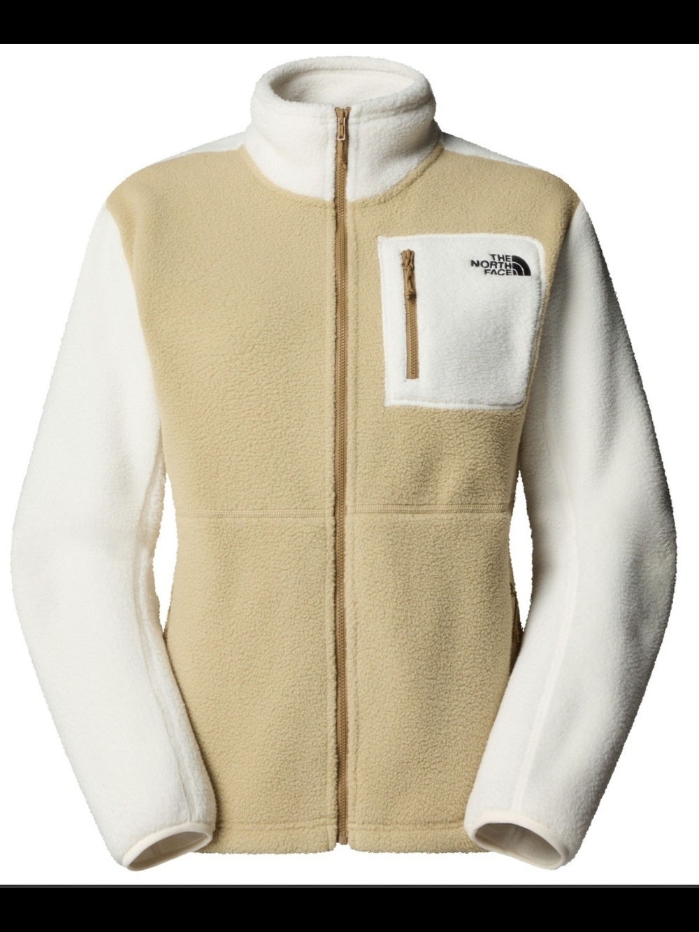 The North Face Womens Yumiori Full Zip - Khaki Stone/white